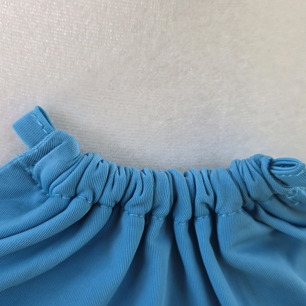Heiress Beverly Hills Aqua Halter Cutout Evening Dress - Picture 4 of 11